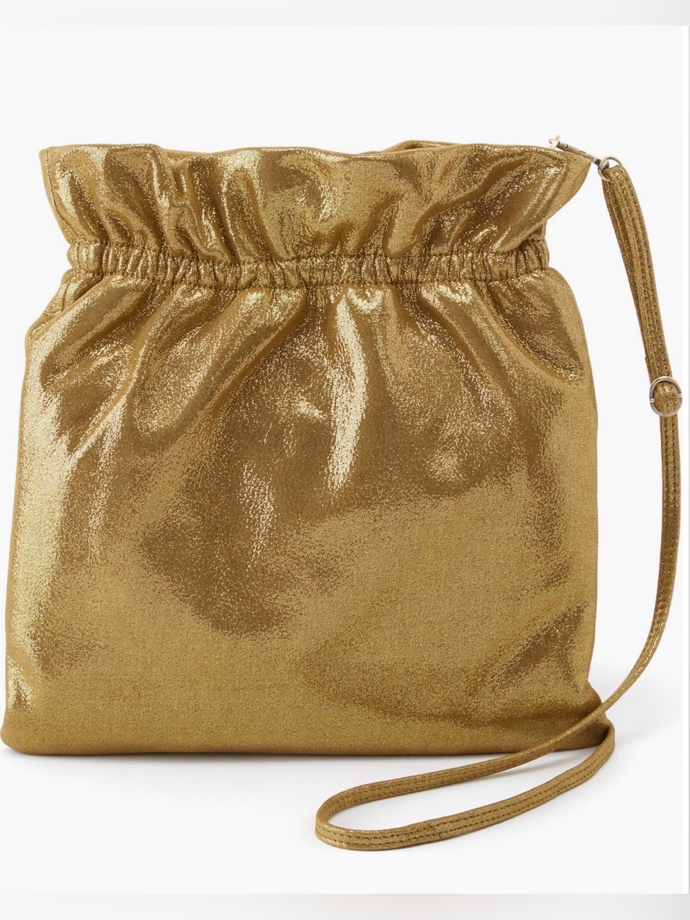 NWT HOBO Prose Metallic Bronze Gold Shimmer Leather Convertible Crossbody Bag